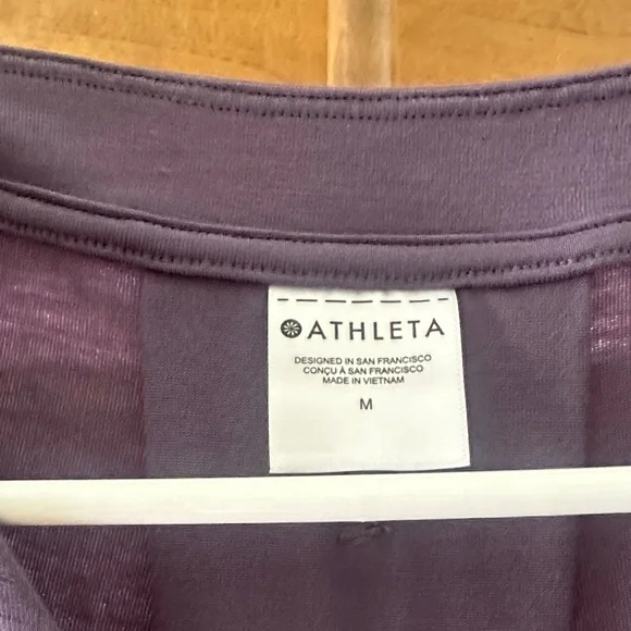 Athleta Dark Purple Short Sleeve Tee - Picture 2 of 3